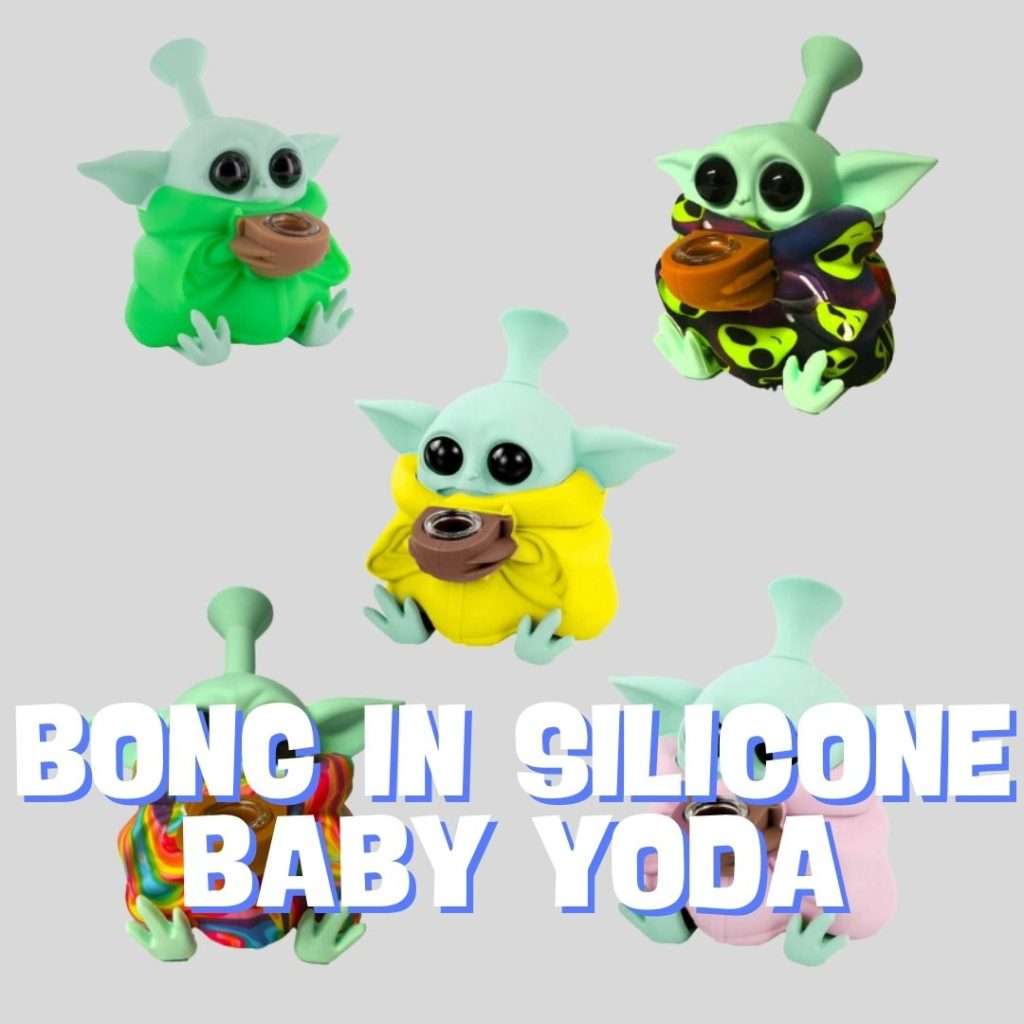 Bong silicone baby yoda