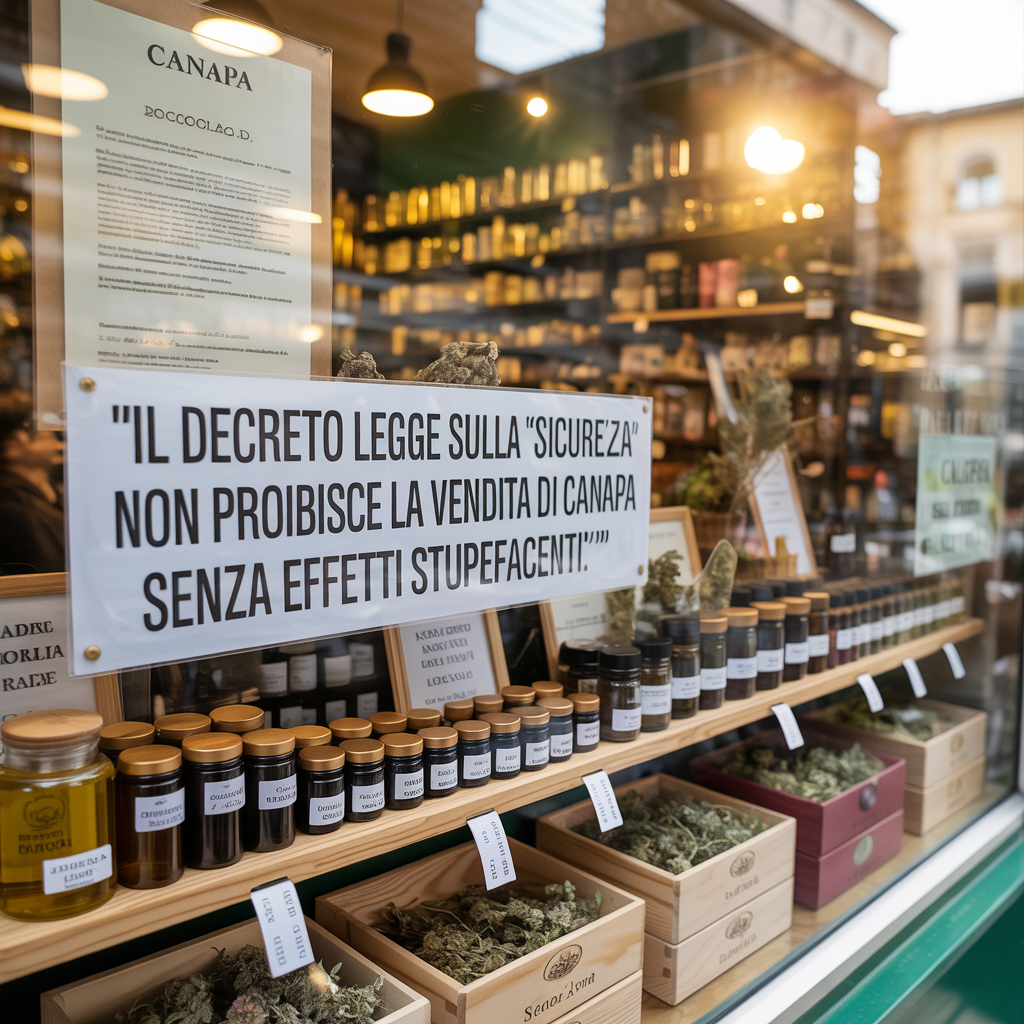 decrto legge sicurezza contro cannabis light